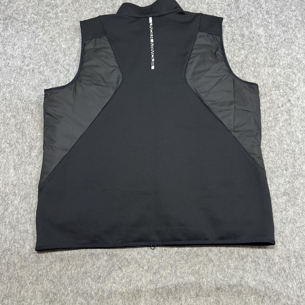 Under Armour Vest Mens 2XL Black ColdGear Storm 1 PrimaLoft Zip Softshell Puffer - Picture 14 of 16